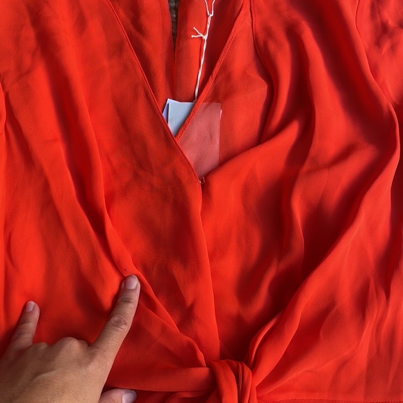 3.1 PHILLIP LIM Long Sleeve Front Knot Dress - Picture 12 of 13